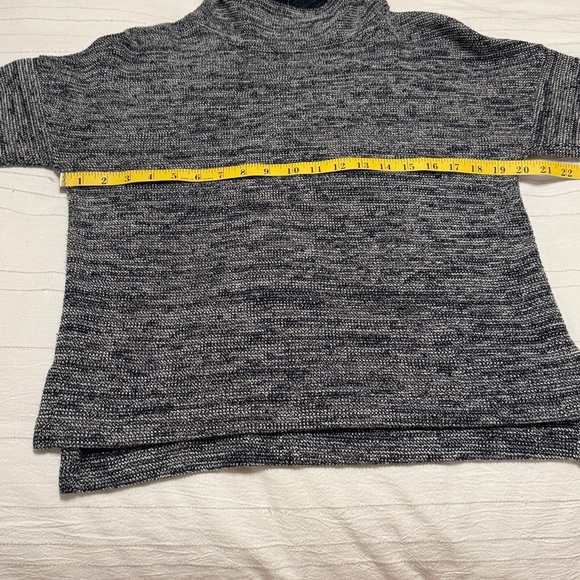 Madewell Black and Gray Mock Turtleneck Sweater - Picture 4 of 6